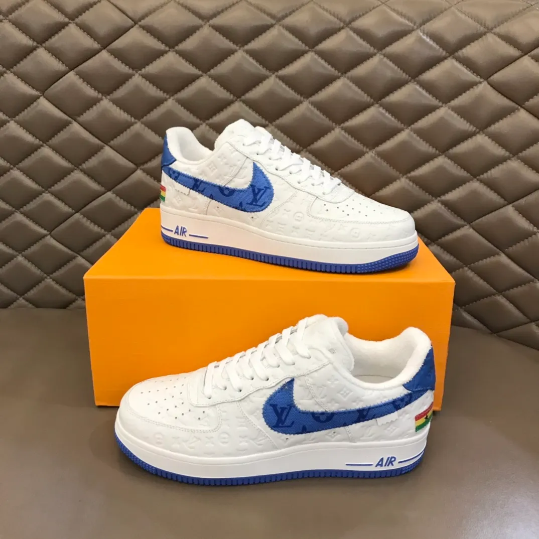 Men's shoes 💰p420 "*OUIS *UITTO*" x OFF-WHITE x Nike tripartite collaboration! Trendy and cool men's casual sports shoes with unrivaled color matching. The design idea basically continues the style of THE TEN. The Swoosh line and tongue label have a very familiar visual effect and are both fashionable and trendy! A must-have for fashionistas! The effect on your feet is absolutely stunning! (The original drawer packaging accessories are complete) Code number 38-45